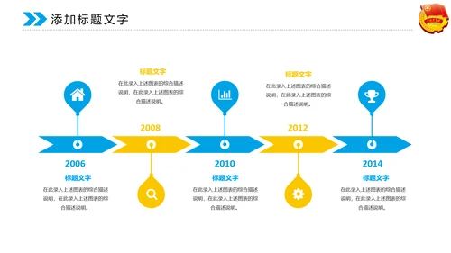 蓝色大气中国共青团动态PPT模板