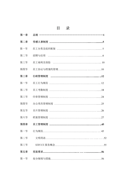 物业管理有限公司管理规章制度.docx