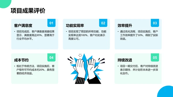 蓝色插画风通用行业竞聘述职汇报PPT模板