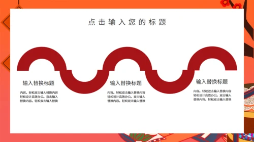 中国风过年不打烊通用PPT模板
