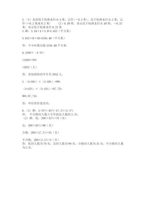 小学毕业班数学检测卷带答案ab卷.docx