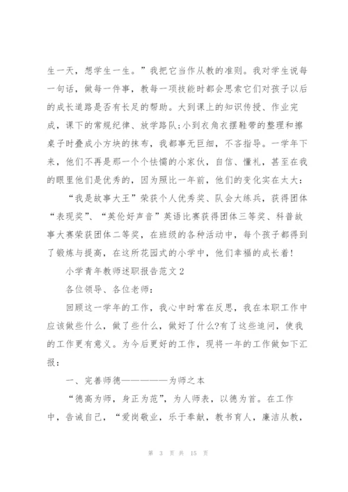 小学青年教师述职报告范文.docx