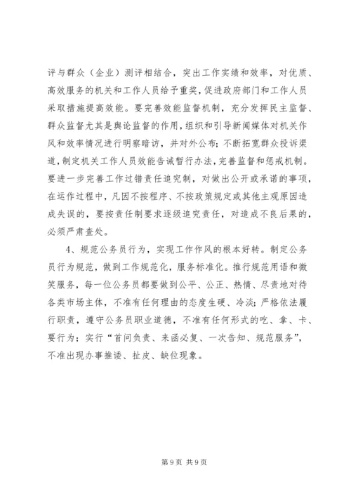 关于促进我市政府职能转变的意见 (4).docx