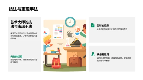 艺术大师创作解析PPT模板