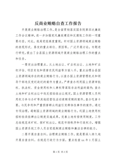 反商业贿赂自查工作报告.docx