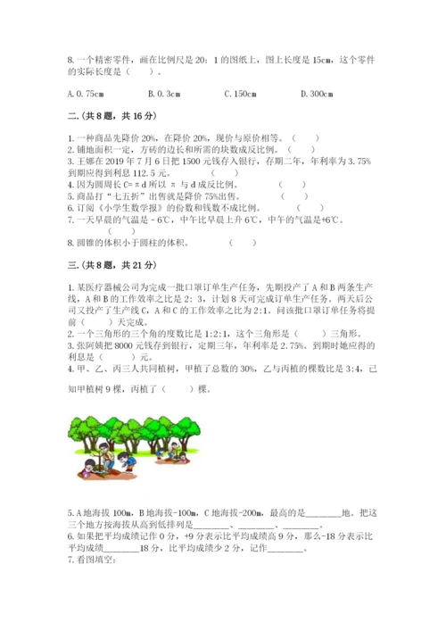 青岛版数学小升初模拟试卷带答案（培优b卷）.docx