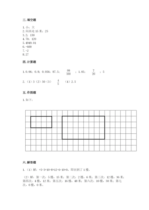 冀教版六年级下册期末真题卷【典优】.docx