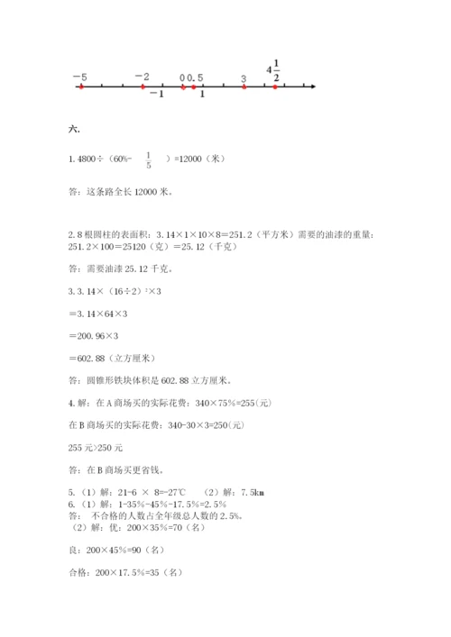 北师大版数学小升初模拟试卷及完整答案【网校专用】.docx