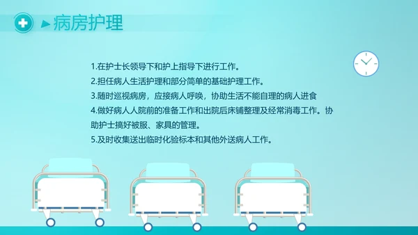 历蓝色医疗医生述职报告PPT动态模板
