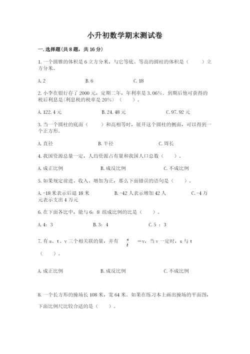 小升初数学期末测试卷（重点）.docx