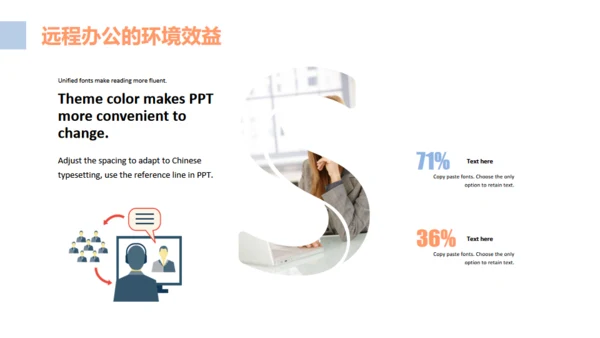互联网PC电脑远程办公通用PPT模板