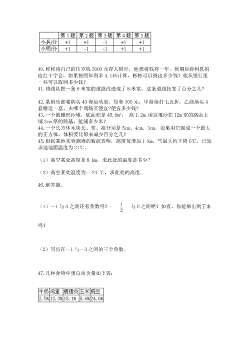 六年级小升初数学应用题50道（夺冠）word版.docx