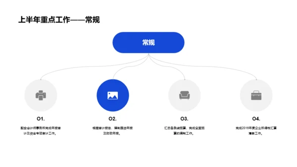 最新财务部半年度工作总结PPT案例
