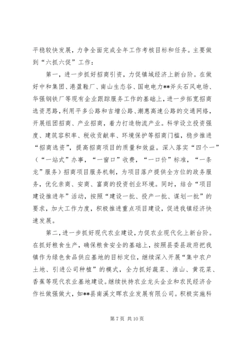 乡镇政府上半年工作总结及计划_1.docx