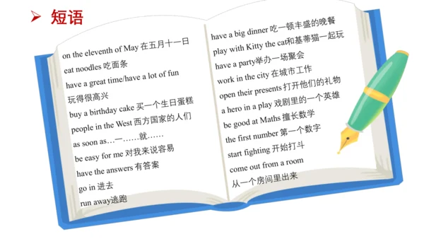 Unit 8 Birthdays 复习课件(共54张PPT) -2023-2024学年五年级英语下学