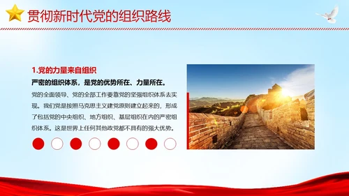 全面从严治党执政为民党建党课PPT课件