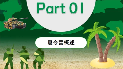 军事夏令营通用PPT模板
