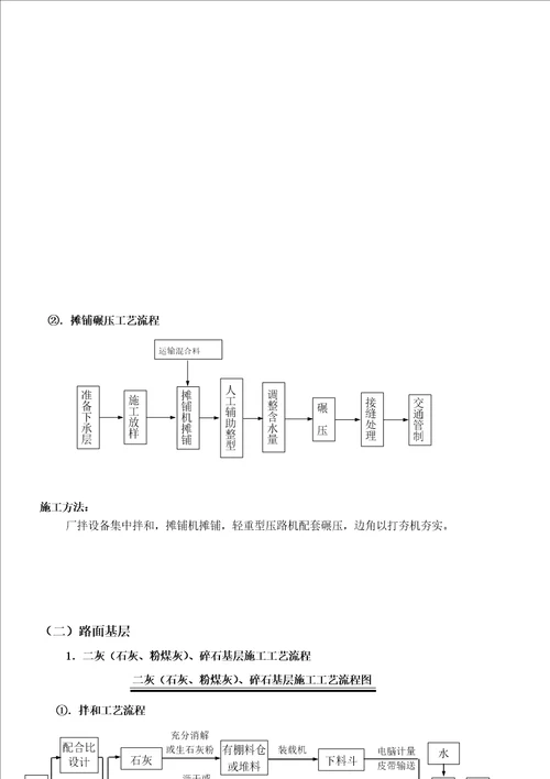 公路施工工艺流程框图  document ument  154页