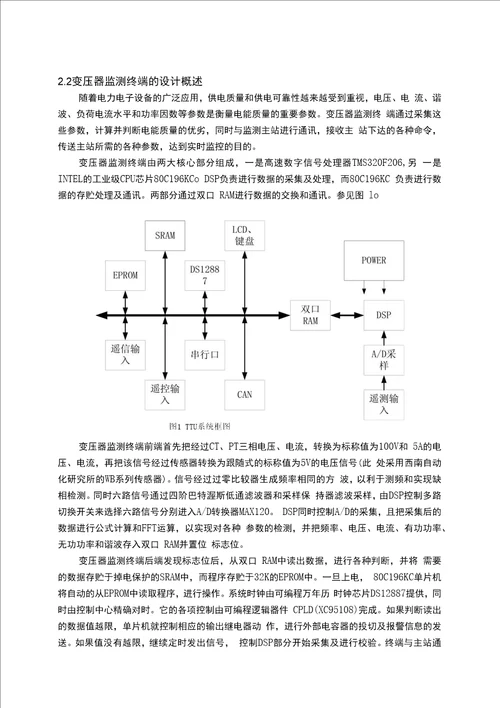 基于CAN总线的变压器监测终端硬件设计毕业设计论文格式