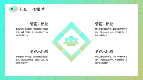 复古潮流酸性新年工作总结汇报PPT模板