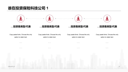 红色简约风保险行业投融资报告PPT下载