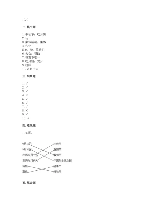 二年级上册道德与法治 期中测试卷【真题汇编】.docx
