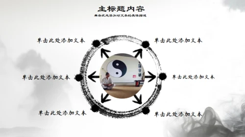 八卦图太极拳通用PPT模板