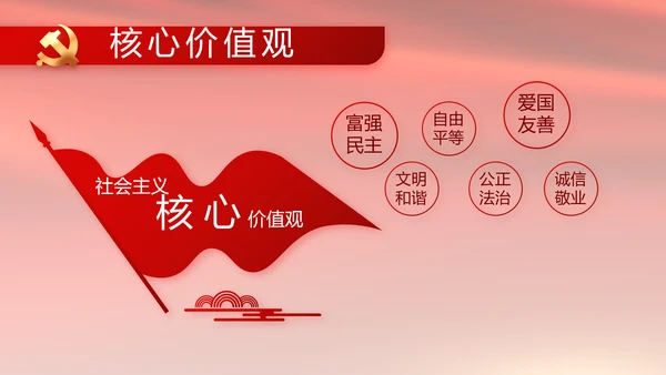 红色致敬党的百年历程动态PPT模板