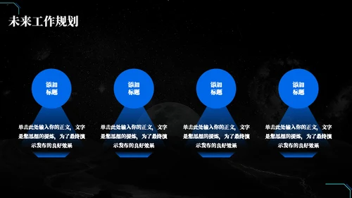 太空宇航员科技风工作汇报通用PPT模板