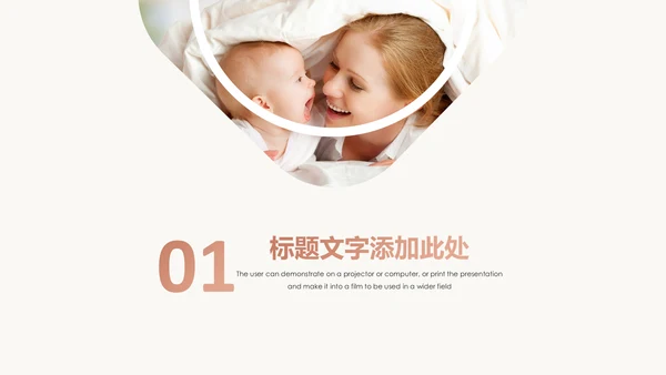高端母婴产品推广通用PPT模板