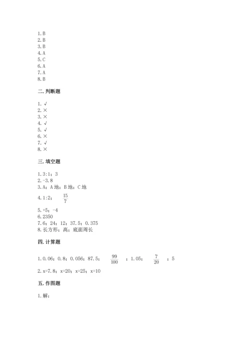 小升初数学期末测试卷参考答案.docx