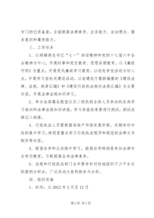 房管局学习活动安排.docx