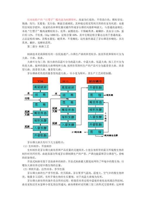 茅台酒特殊生产工艺