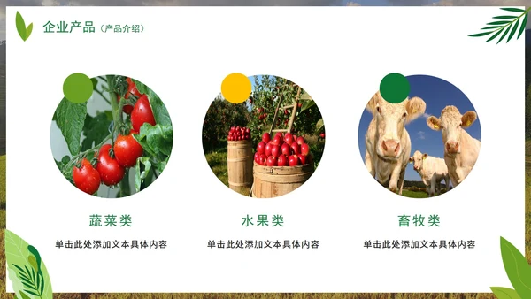 实景天然绿色生态农产品介绍PPT模板