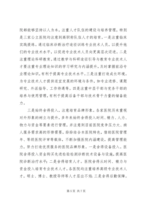 关于参观学习XX医院管理的考察心得.docx