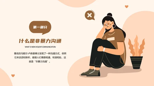 教育部阅读指导书籍《非暴力沟通》PPT模板