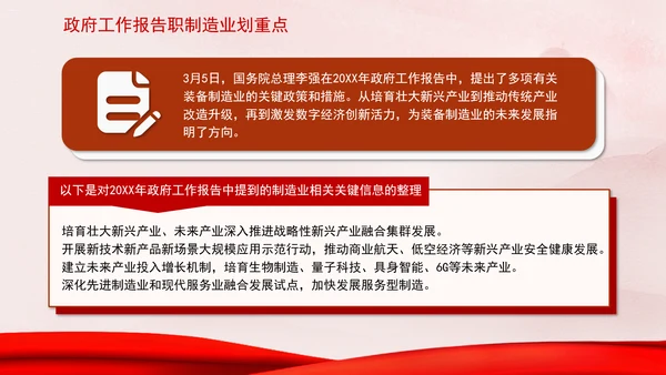 学习2025全国两会精神制造业热点ppt