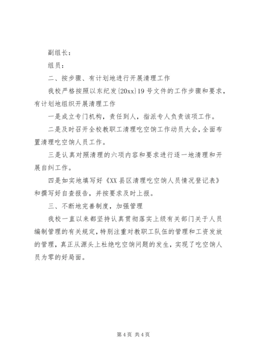 学校吃空饷自查报告.docx