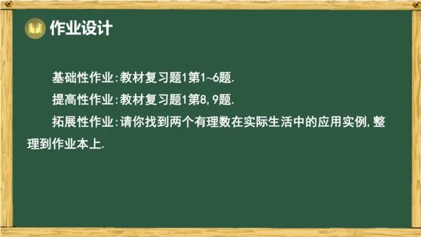 人教版（2024）数学七年级上册第一章  有理数 回顾与整理 课件(共21张PPT)