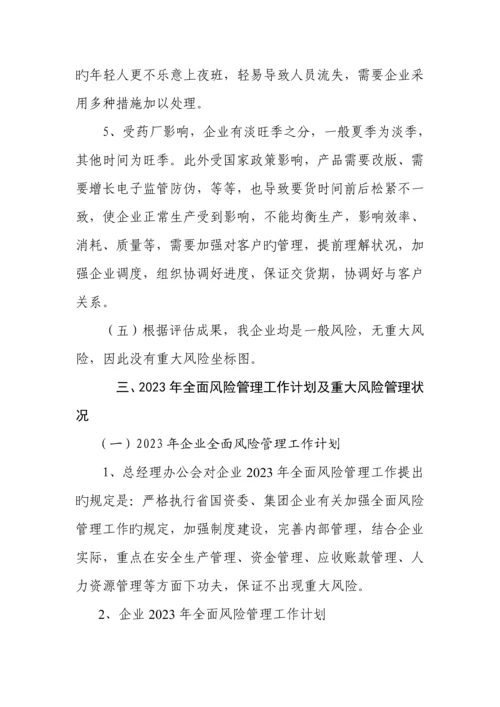 公司全面风险管理报告.docx