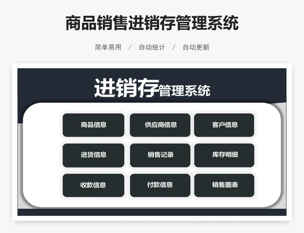 商品销售进销存管理系统