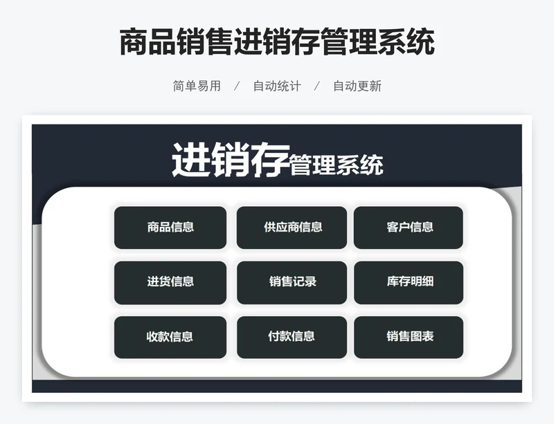 商品销售进销存管理系统