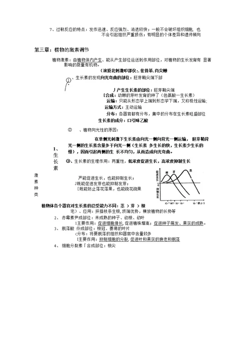 高中生物必修3《稳态与环境》知识点汇编