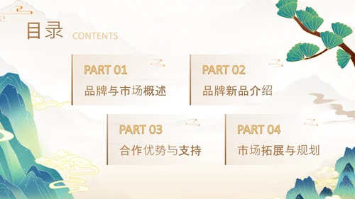 黄色中国风白酒快消品新品招商发布会PPT