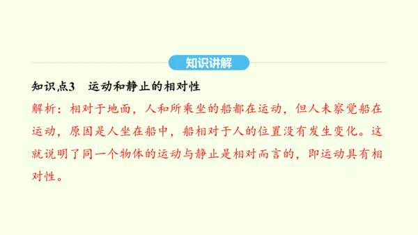 人教版（2024）物理八年级上册1.2运动的描述课件（20页ppt）