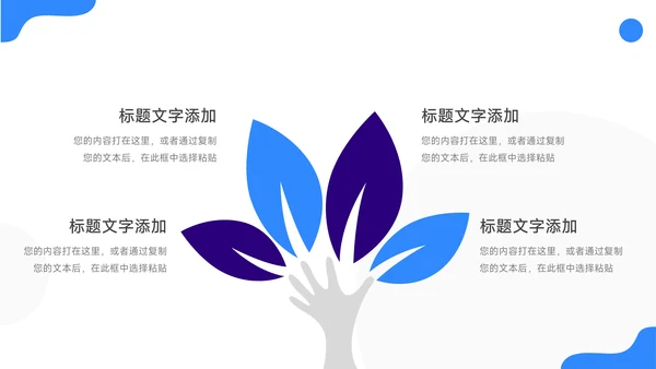 蓝紫双色简洁转正述职报告PPT模板