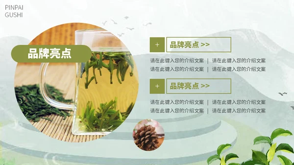茶叶茶庄春茶产品上新介绍手册通用PPT模板