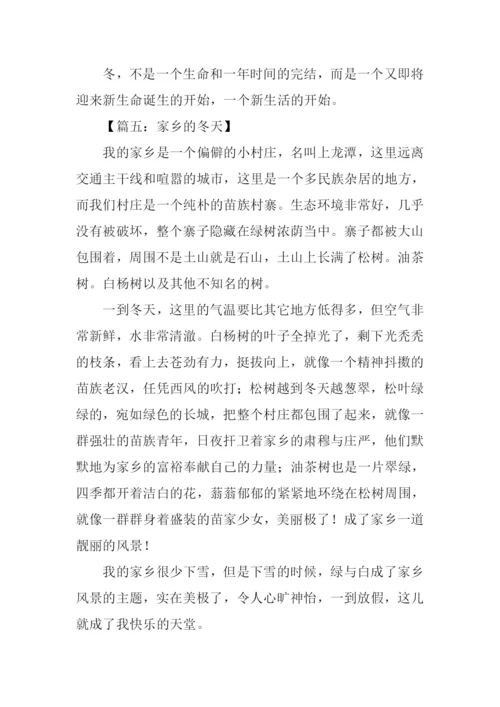 描写家乡冬天的作文.docx