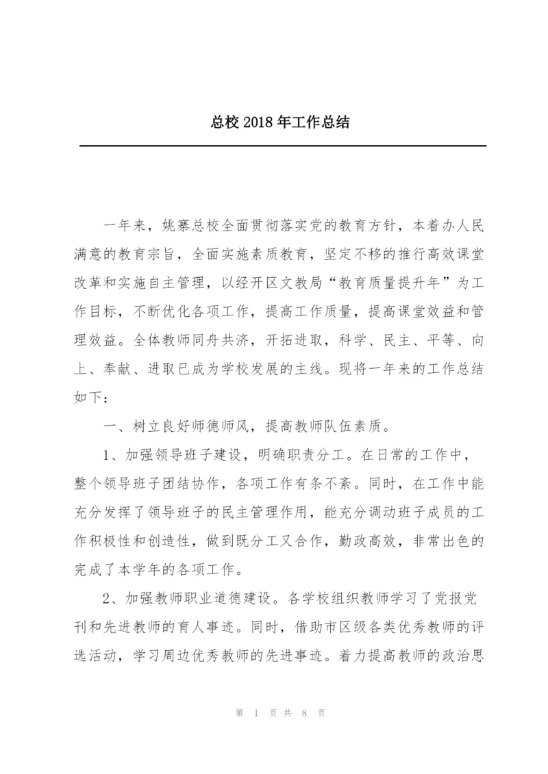 总校2018年工作总结.docx