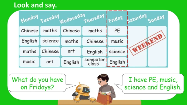 Unit 2 My week Part A Let's learn课件 （共45张PPT）
